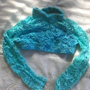 Girls Lace Dance Top XS